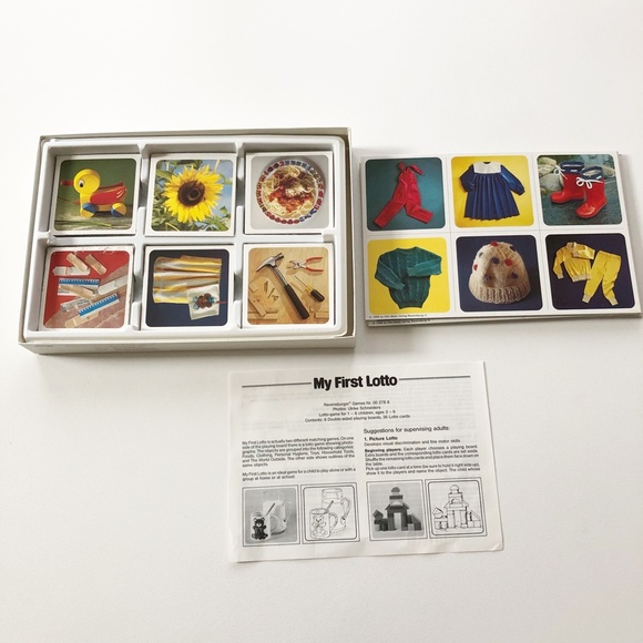 VTG 1988 Ravensburger MY FIRST LOTTO Game Complete With Plastic Tray Insert - Picture 3 of 9